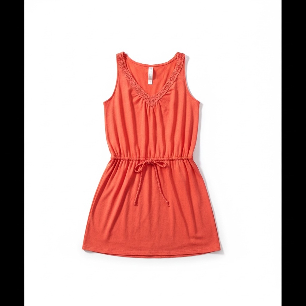 Gilligan & O'Malley Coral Lace Trim Pajama Dress